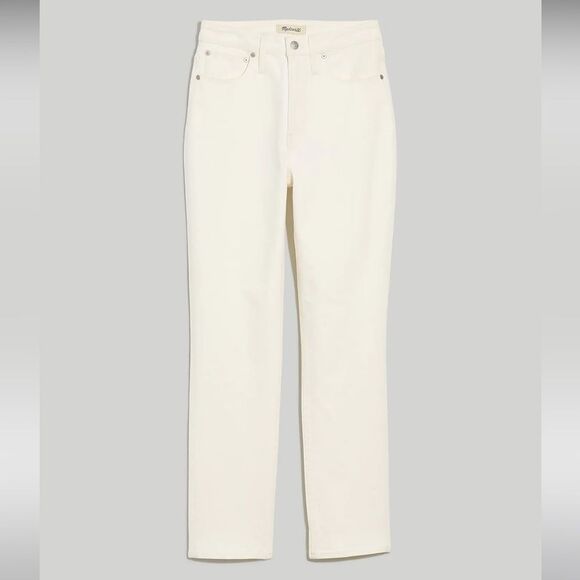 *Flaw Spot* Madewell NWT Curvy Perfect Vintage Jeans Size 33 High Rise White - Picture 5 of 16